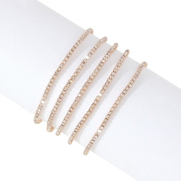 European Crystal Bracelet for Woman. store 14Kt gold plated clasp