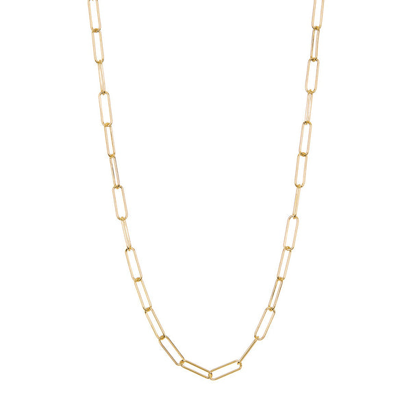 Paperclip Chain Lock Layering Necklace – Cecelia Designs Jewelry