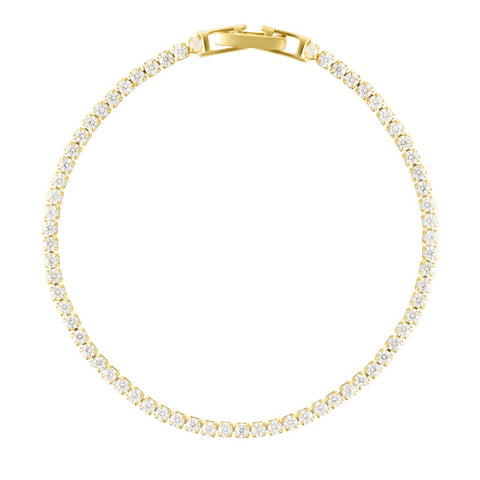 14k Gold Plated Micro Tennis Bracelet