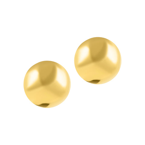 Tarnish Resistant 18k Gold Plated Oversized Ball Stud Earrings