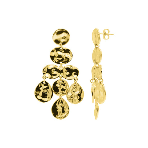 14k Gold Plated Cascade Earrings