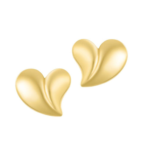 Tarnish Resistant Oversized Puffy Heart Earrings