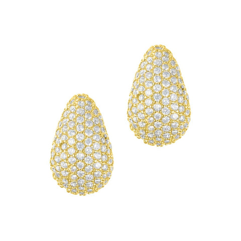 Teardrop Pave Earrings