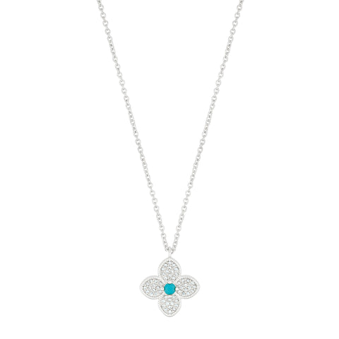 Turquoise Flower Necklace