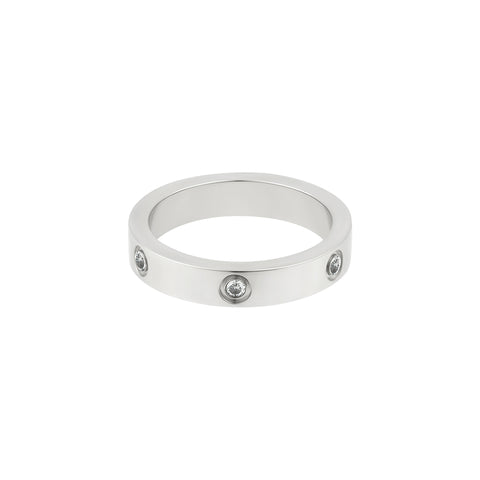 Tarnish Resistant Pave Eternity Band Ring