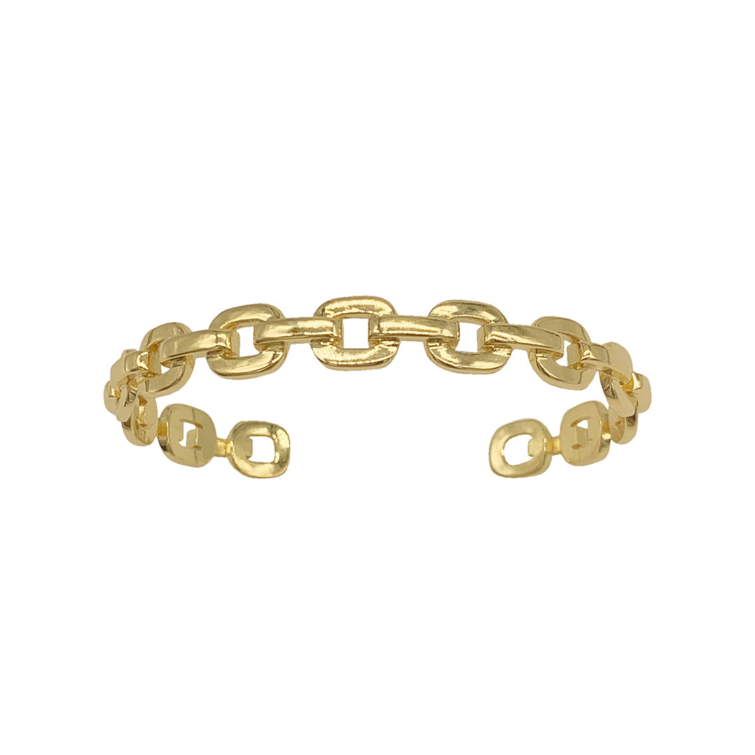 Real Gold-Plated Chain-Link Bracelet for Women