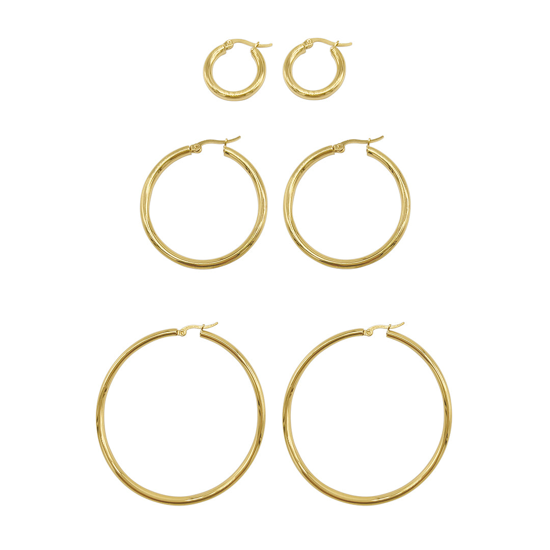  Adoyi Gold Hoop Earrings Set for Women Gold Hoops
