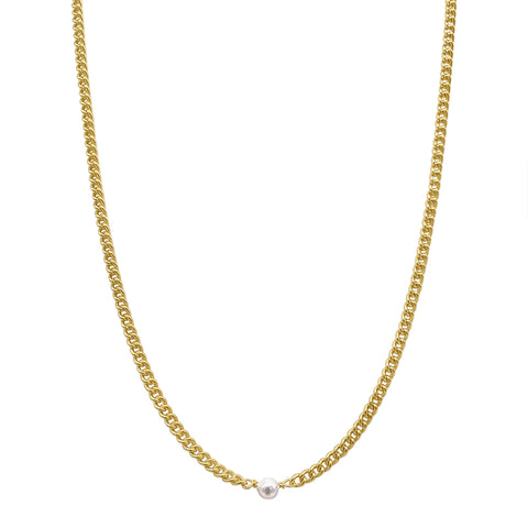 Collar Perlas Pendant Golden - Sonia Heilbron