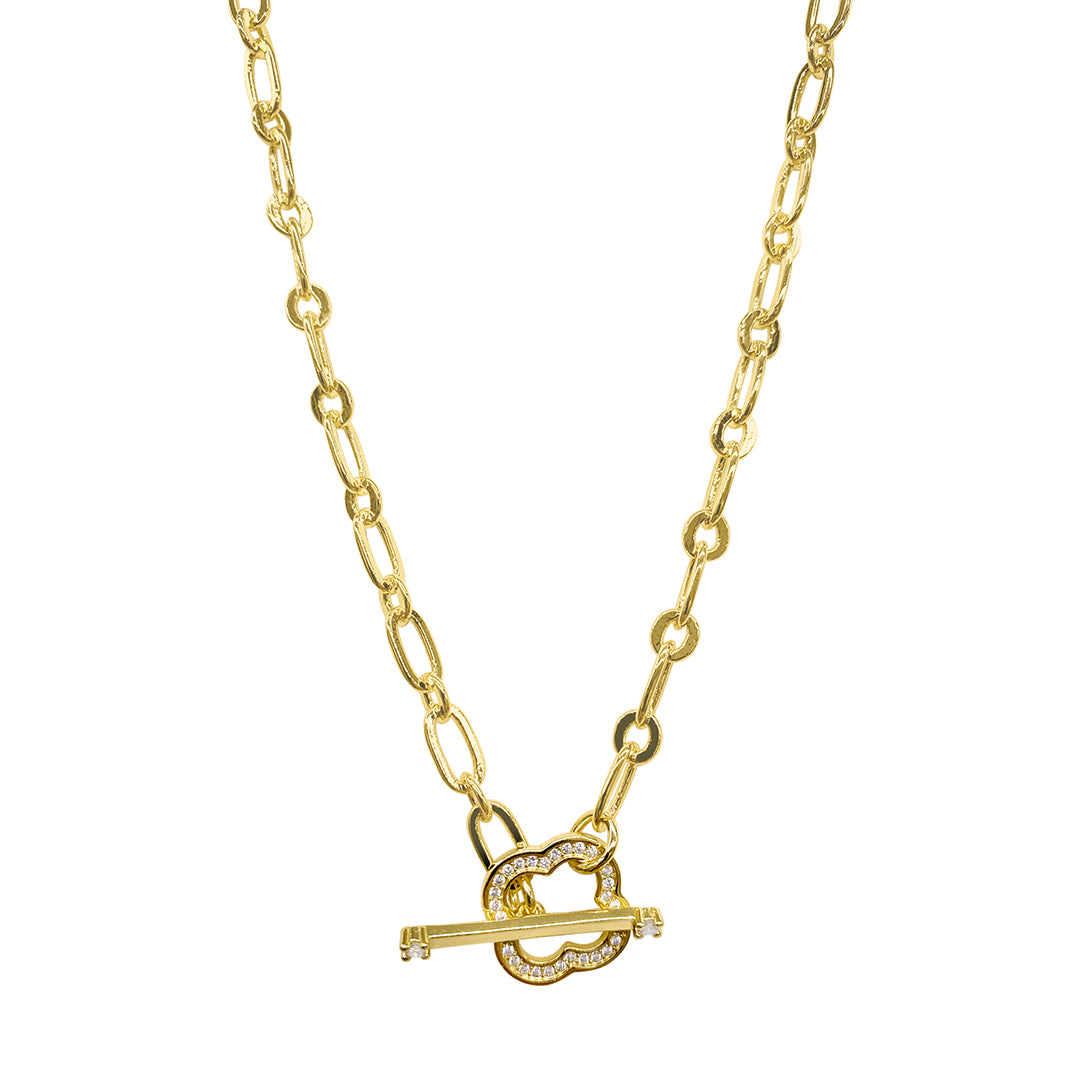 Buy 14k Gold Filled Lock Necklace Toggle Clasp Necklace Lock