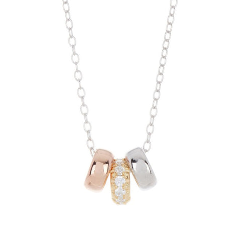 Adornia Initial Necklace Paper Clip Chain silver gold – ADORNIA